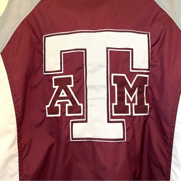 VINTAGE‎ Texas A&M Jacket Apex One Men's Zip Lightweight Aggies Maroon XL - Picture 7 of 14